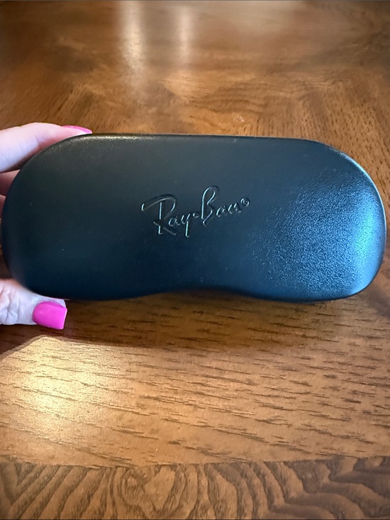 Ray-Ban Other - Ray-Ban Black Hard Sunglasses Case with Embossed Logo with Cleaner Cloth
